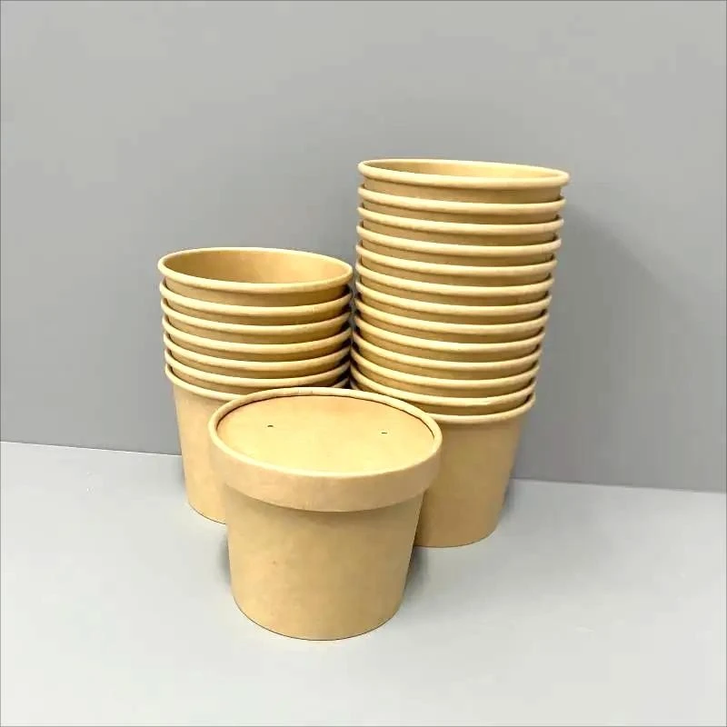 Disposable Paper Soup Cups For Food Container